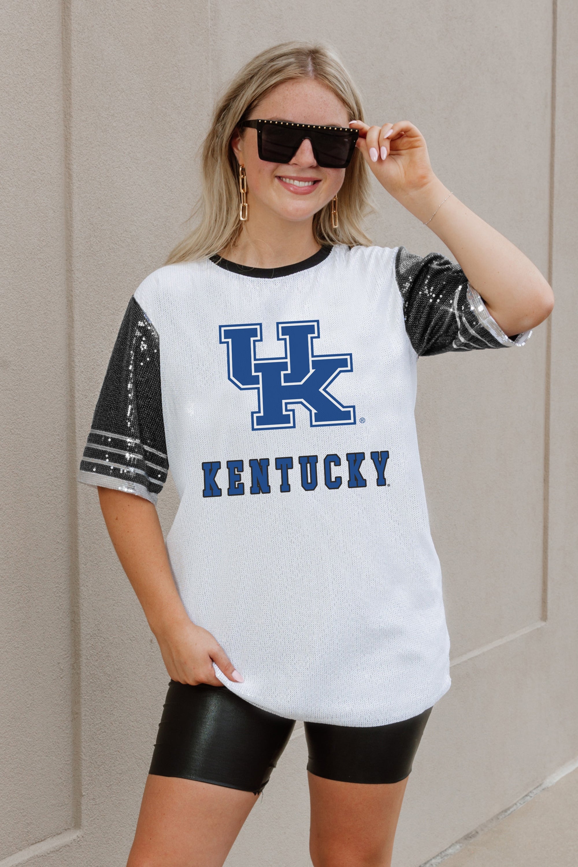 KENTUCKY WILDCATS BLING IT FULL SEQUIN JERSEY DRESS