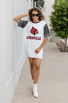 LOUISVILLE CARDINALS BLING IT FULL SEQUIN JERSEY DRESS