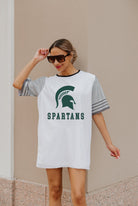 MICHIGAN STATE SPARTANS BLING IT FULL SEQUIN JERSEY DRESS