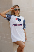 NEW ENGLAND PATRIOTS BLING IT FULL SEQUIN JERSEY DRESS