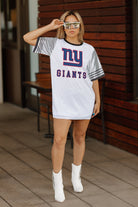 NEW YORK GIANTS BLING IT FULL SEQUIN JERSEY DRESS