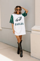 PHILADELPHIA EAGLES CHIC CHAMPS FULL SEQUIN JERSEY DRESS