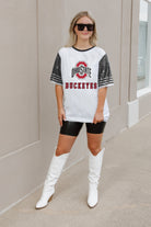 OHIO STATE BUCKEYES BLING IT FULL SEQUIN JERSEY DRESS