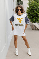 WEST VIRGINIA MOUNTAINEERS BLING IT FULL SEQUIN JERSEY DRESS