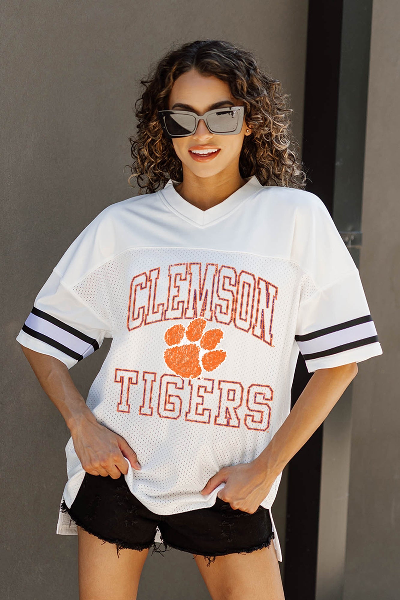 CLEMSON TIGERS A STEP AHEAD ICONIC OVERSIZED FASHION JERSEY