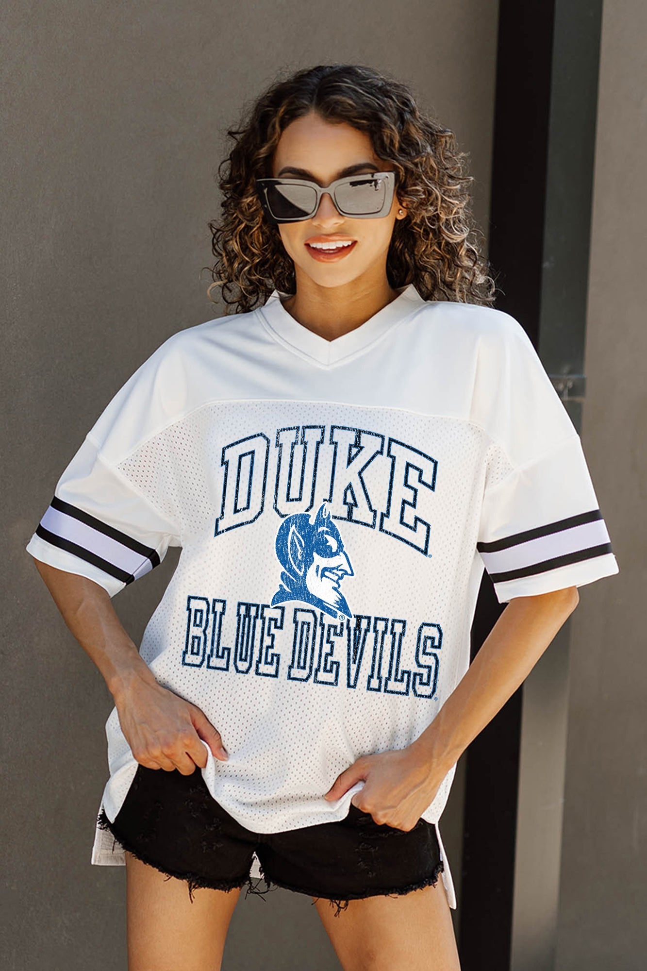 DUKE BLUE DEVILS A STEP AHEAD ICONIC OVERSIZED FASHION JERSEY