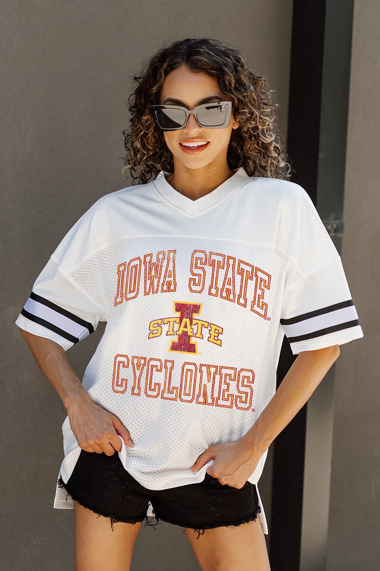 IOWA STATE CYCLONES A STEP AHEAD ICONIC OVERSIZED FASHION JERSEY