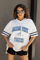 JACKSON STATE TIGERS A STEP AHEAD ICONIC OVERSIZED FASHION JERSEY