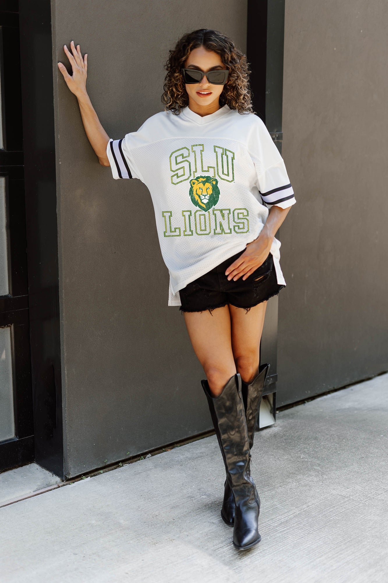 SOUTHEASTERN LOUISIANA LIONS A STEP AHEAD ICONIC OVERSIZED FASHION JERSEY