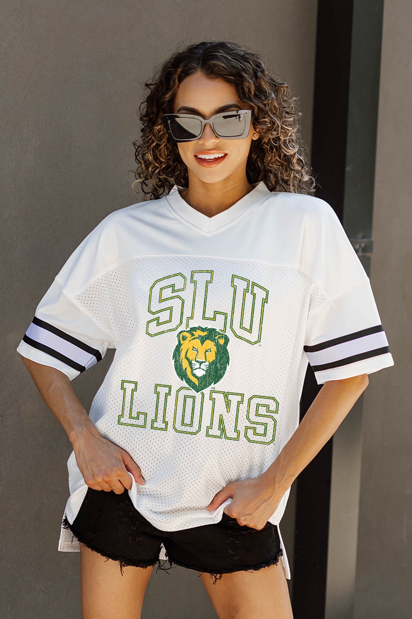 SOUTHEASTERN LOUISIANA LIONS A STEP AHEAD ICONIC OVERSIZED FASHION JERSEY