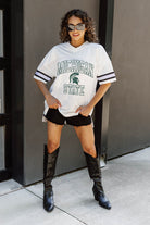 MICHIGAN STATE SPARTANS A STEP AHEAD ICONIC OVERSIZED FASHION JERSEY