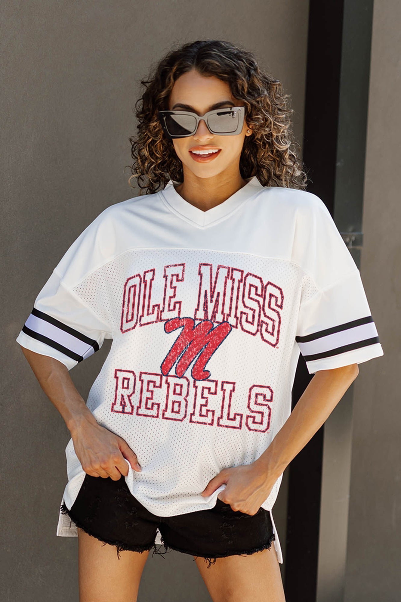 OLE MISS REBELS A STEP AHEAD ICONIC OVERSIZED FASHION JERSEY