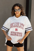 RUTGERS SCARLET KNIGHTS A STEP AHEAD ICONIC OVERSIZED FASHION JERSEY