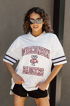 WISCONSIN BADGERS A STEP AHEAD ICONIC OVERSIZED FASHION JERSEY