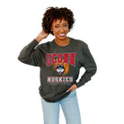 UCONN HUSKIES JUMP SHOT BOYFRIEND FIT LONG SLEEVE TEE