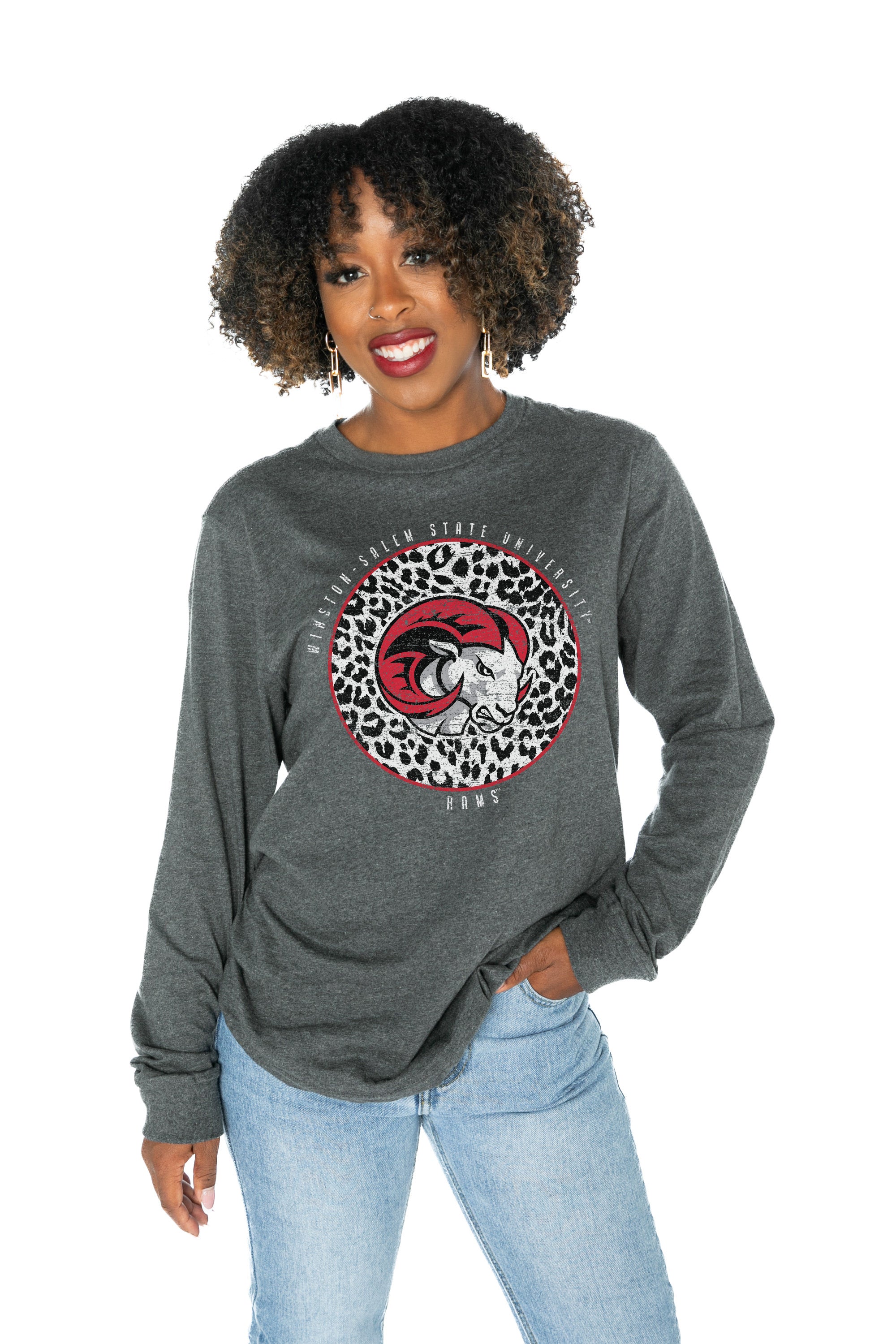 Women's Gameday Couture Black Winston-Salem State Rams Guess Who's Back Long  Sleeve T-Shirt