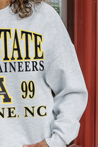 APPALACHIAN STATE MOUNTAINEERS ALLEGIANCE PREMIUM FLEECE DROP SHOULDER CREWNECK PULLOVER