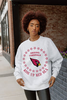 ARIZONA CARDINALS SUPERSTAR PREMIUM FLEECE DROP SHOULDER CREWNECK PULLOVER