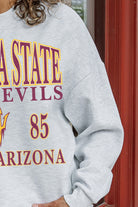 ARIZONA STATE SUN DEVILS ALLEGIANCE PREMIUM FLEECE DROP SHOULDER CREWNECK PULLOVER