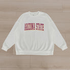 ARIZONA STATE SUN DEVILS ALL-STAR APPEAL PREMIUM FLEECE DROP SHOULDER CREWNECK PULLOVER BY MADI PREWETT TROUTT