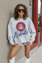 ARIZONA WILDCATS GOING WILD PREMIUM FLEECE DROP SHOULDER CREWNECK PULLOVER