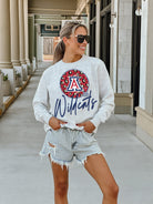 ARIZONA WILDCATS GOING WILD PREMIUM FLEECE DROP SHOULDER CREWNECK PULLOVER