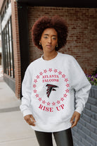 ATLANTA FALCONS SUPERSTAR PREMIUM FLEECE DROP SHOULDER CREWNECK PULLOVER