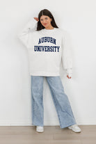 AUBURN TIGERS ALL-STAR STYLE PREMIUM FLEECE DROP SHOULDER CREWNECK PULLOVER BY MADI PREWETT TROUTT