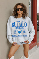 BUFFALO BULLS ALLEGIANCE PREMIUM FLEECE DROP SHOULDER CREWNECK PULLOVER