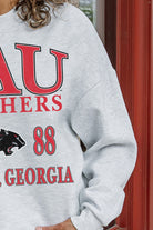 CLARK ATLANTA UNIVERSITY PANTHERS ALLEGIANCE PREMIUM FLEECE DROP SHOULDER CREWNECK PULLOVER