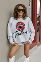 CLARK ATLANTA UNIVERSITY PANTHERS GOING WILD PREMIUM FLEECE DROP SHOULDER CREWNECK PULLOVER