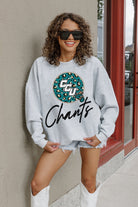 COASTAL CAROLINA CHANTICLEERS GOING WILD PREMIUM FLEECE DROP SHOULDER CREWNECK PULLOVER