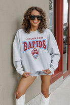 COLORADO RAPIDS PITCH PRIDE PREMIUM FLEECE DROP SHOULDER CREWNECK PULLOVER