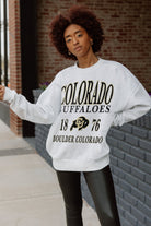 COLORADO BUFFALOES ALLEGIANCE PREMIUM FLEECE DROP SHOULDER CREWNECK PULLOVER