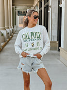 CAL POLY MUSTANGS ALLEGIANCE PREMIUM FLEECE DROP SHOULDER CREWNECK PULLOVER