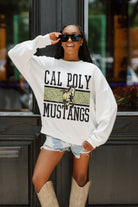 CAL POLY MUSTANGS FAIR CATCH PREMIUM FLEECE DROP SHOULDER CREWNECK PULLOVER