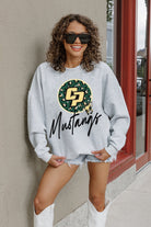 CAL POLY MUSTANGS GOING WILD PREMIUM FLEECE DROP SHOULDER CREWNECK PULLOVER