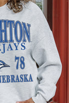 CREIGHTON BLUEJAYS ALLEGIANCE PREMIUM FLEECE DROP SHOULDER CREWNECK PULLOVER