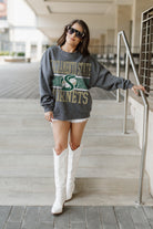 SACRAMENTO STATE HORNETS WILD TAILGATE PREMIUM FLEECE DROP SHOULDER CREWNECK PULLOVER