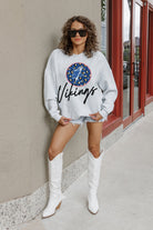 ELIZABETH CITY STATE UNIVERSITY VIKINGS GOING WILD PREMIUM FLEECE DROP SHOULDER CREWNECK PULLOVER