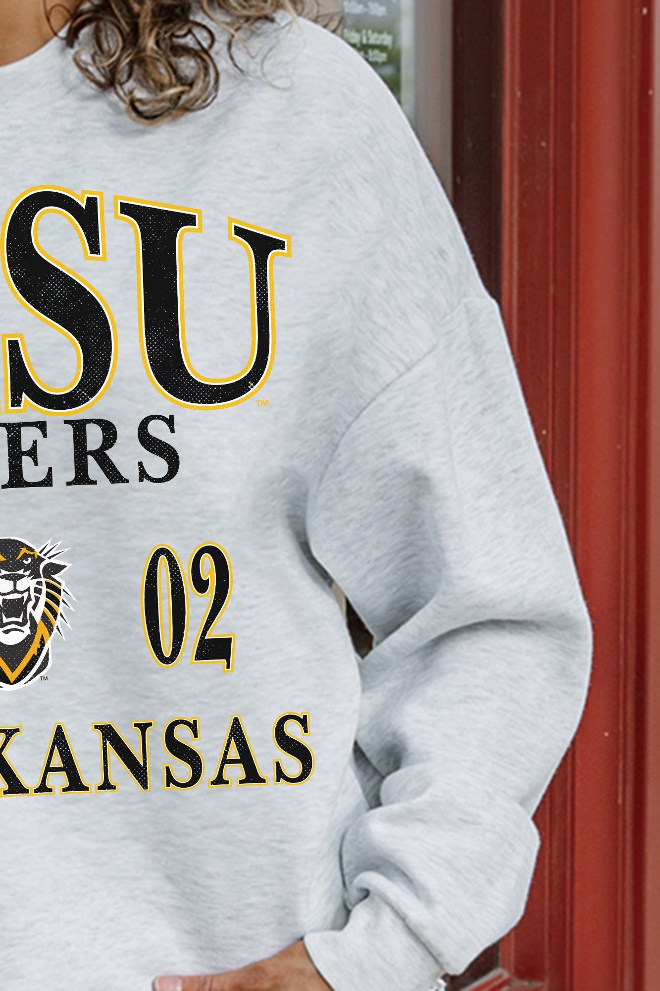 FORT HAYS STATE TIGERS ALLEGIANCE PREMIUM FLEECE DROP SHOULDER CREWNECK PULLOVER