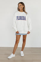 FLORIDA GATORS ALL-STAR APPEAL PREMIUM FLEECE DROP SHOULDER CREWNECK PULLOVER BY MADI PREWETT TROUTT