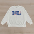 FLORIDA GATORS ALL-STAR APPEAL PREMIUM FLEECE DROP SHOULDER CREWNECK PULLOVER BY MADI PREWETT TROUTT