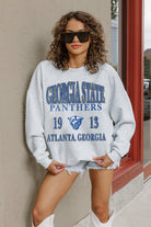 GEORGIA STATE PANTHERS ALLEGIANCE PREMIUM FLEECE DROP SHOULDER CREWNECK PULLOVER