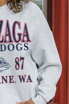 GONZAGA BULLDOGS ALLEGIANCE PREMIUM FLEECE DROP SHOULDER CREWNECK PULLOVER