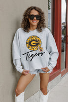 GRAMBLING STATE TIGERS GOING WILD PREMIUM FLEECE DROP SHOULDER CREWNECK PULLOVER