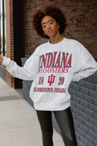 INDIANA HOOSIERS ALLEGIANCE PREMIUM FLEECE DROP SHOULDER CREWNECK PULLOVER