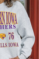 NORTHERN IOWA PANTHERS ALLEGIANCE PREMIUM FLEECE DROP SHOULDER CREWNECK PULLOVER