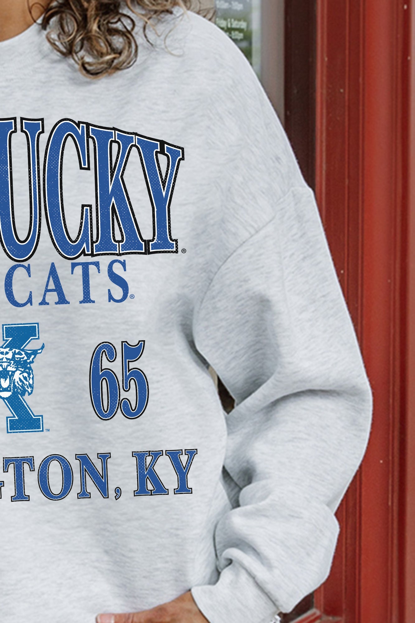 KENTUCKY WILDCATS ALLEGIANCE PREMIUM FLEECE DROP SHOULDER CREWNECK PULLOVER