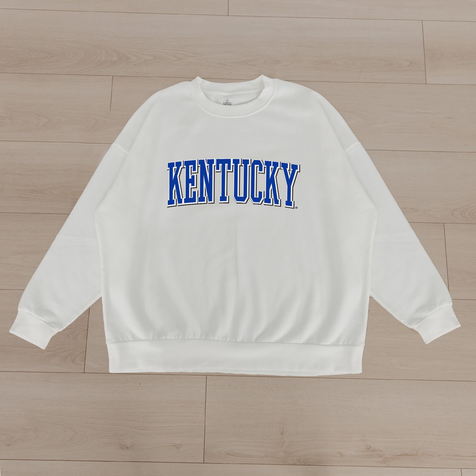 KENTUCKY WILDCATS ALL-STAR APPEAL PREMIUM FLEECE DROP SHOULDER CREWNECK PULLOVER BY MADI PREWETT TROUTT